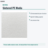 Sintered PE Filter Element Compressed Air Pneumatic Filter Cartridge
