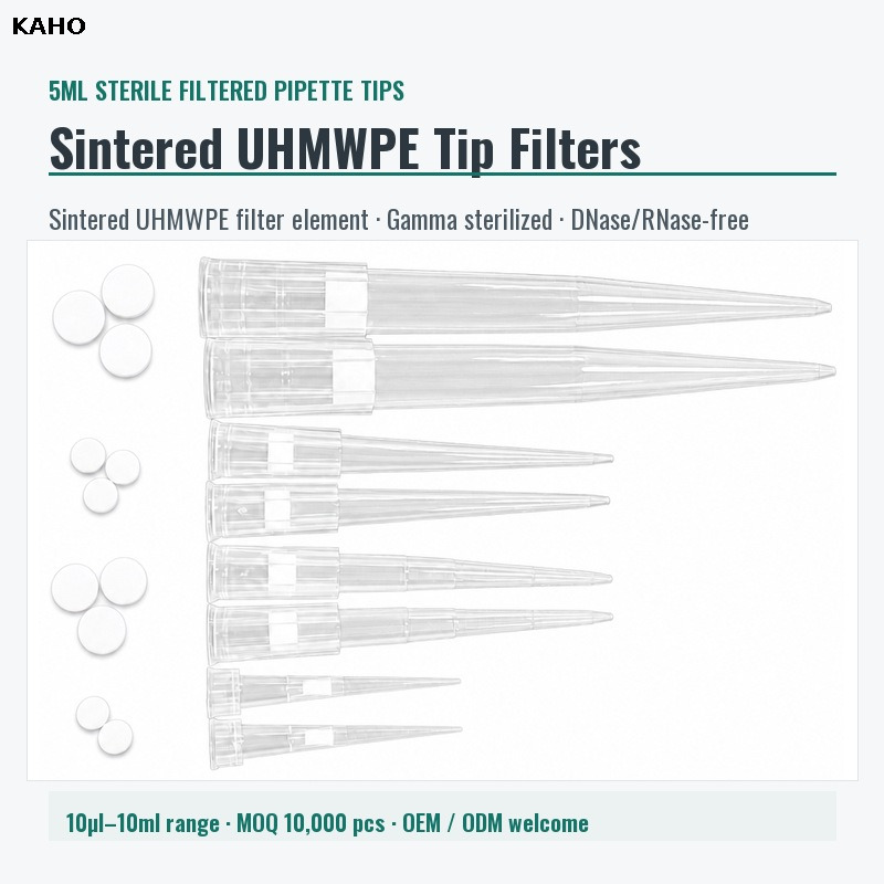 5ml Sterile Positive Displacement Pipette Tip Filter